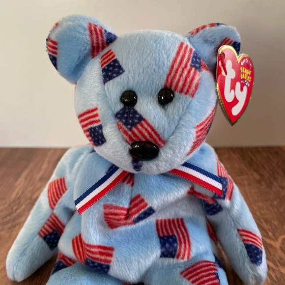 3 FOR $25: Authentic TY Beanie Babies Union the Bear, 2003. NWT - Picture 2 of 3